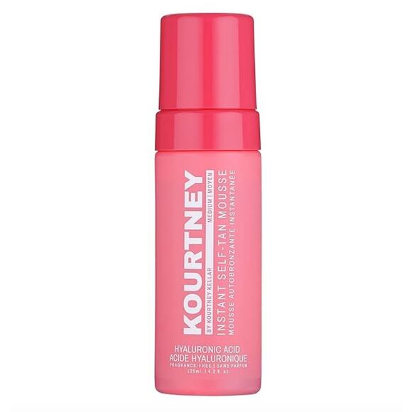 Kourtney Instant Self Tanning Mousse Medium Hyaluronic Acid Streak-Free Glow NWT - Picture 1 of 6